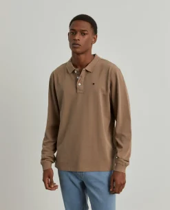 Polo piqué manga comprida