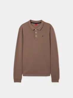 Polo piqué manga comprida