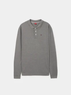 Polo piqué manga comprida