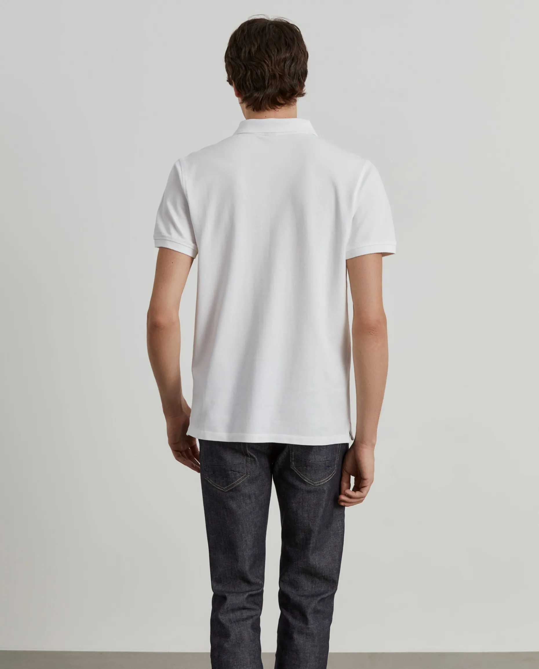 Polo piqué regular fit em algodão