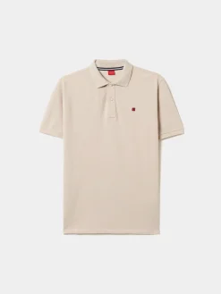 Polo piqué regular fit em algodão