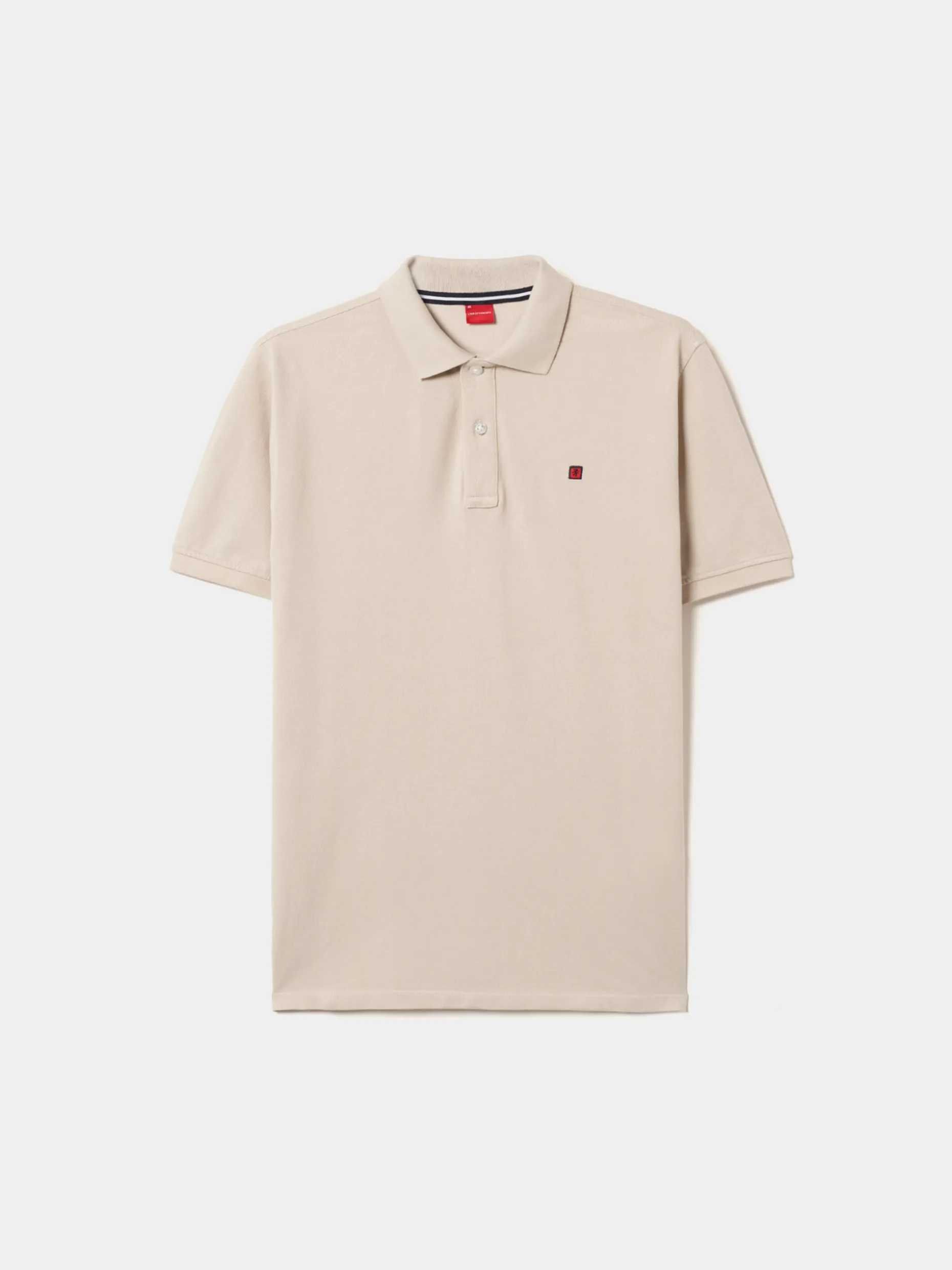 Polo piqué regular fit em algodão
