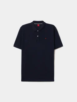 Polo piqué regular fit em algodão