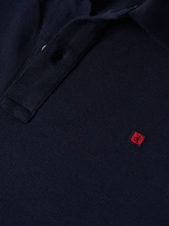 Polo piqué regular fit em algodão