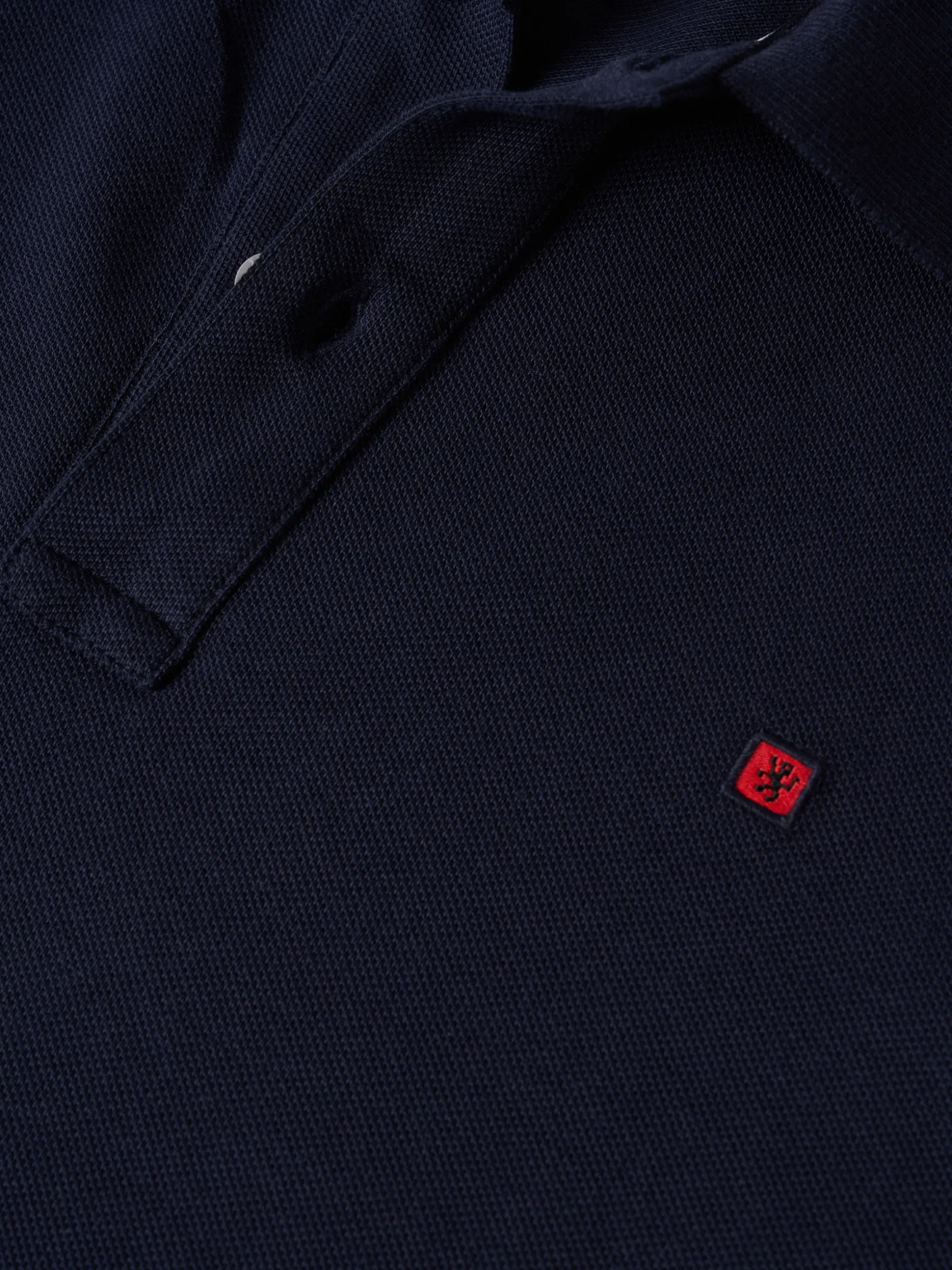 Polo piqué regular fit em algodão