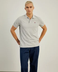 Polo piqué regular fit em algodão