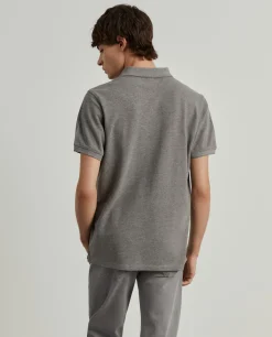 Polo piqué regular fit em algodão