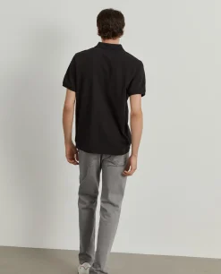 Polo piqué regular fit em algodão