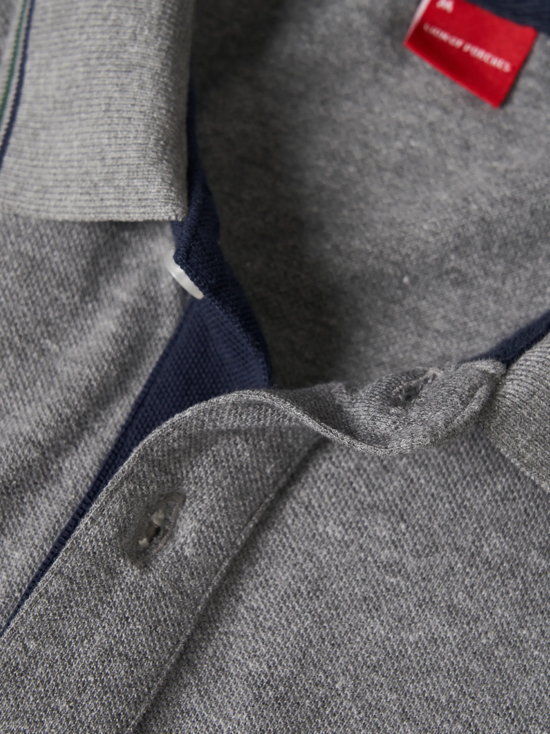 Polo piqué regular fit em algodão