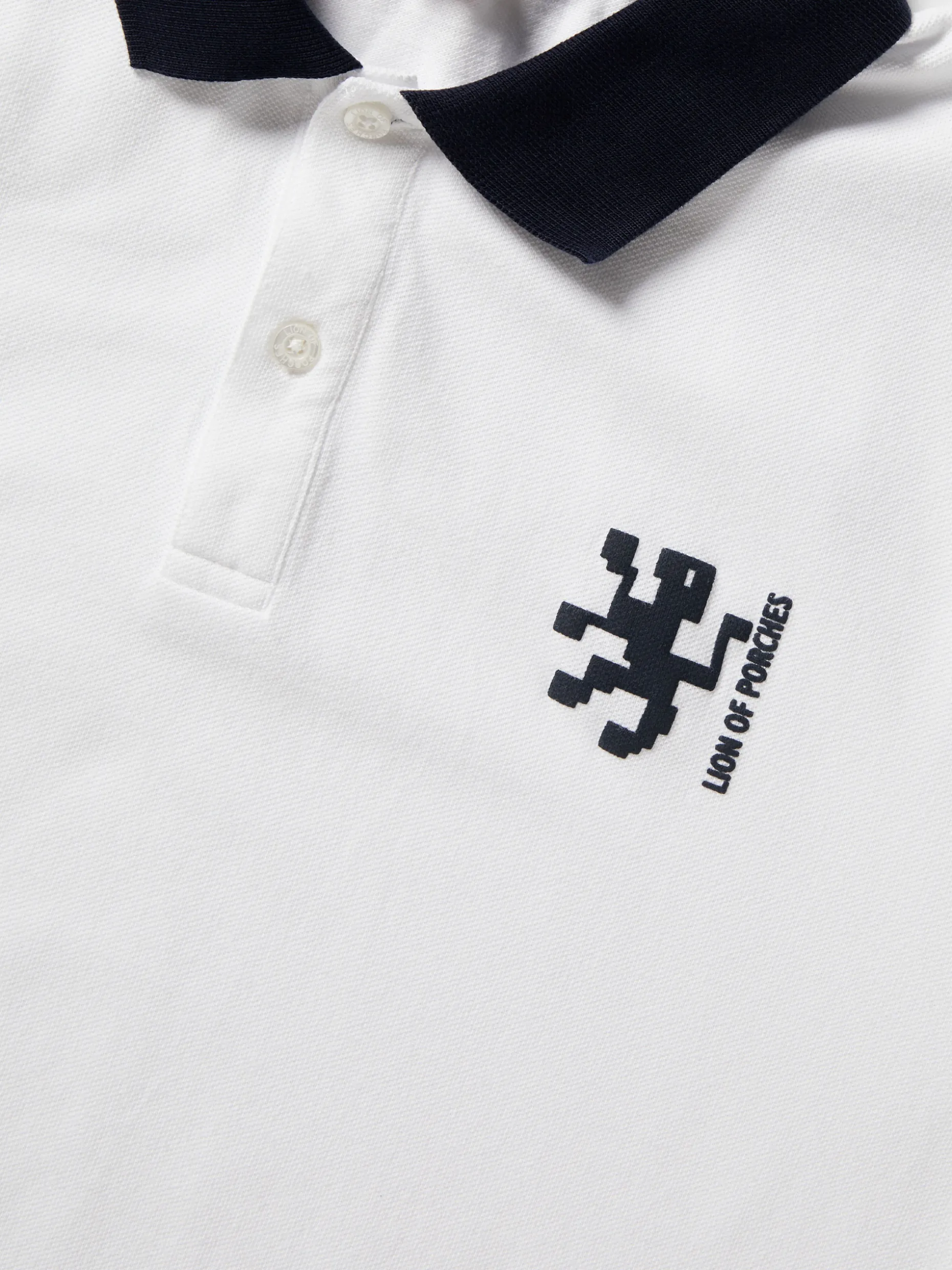 Polo piqué slim fit em algodão