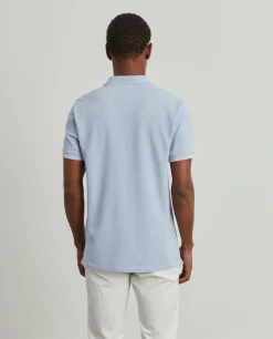 Polo piqué slim fit em algodão