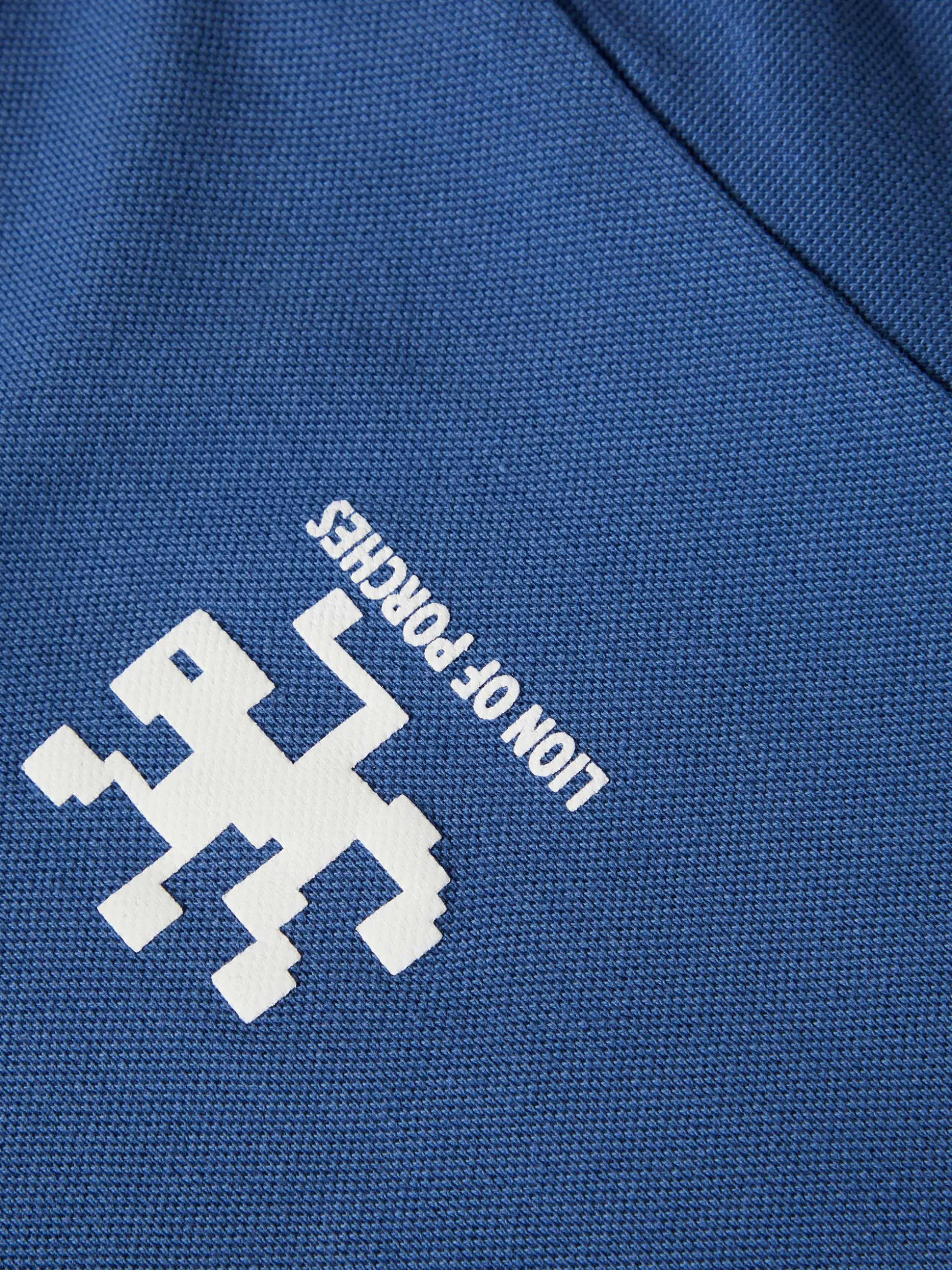 Polo piqué slim fit em algodão