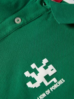 Polo piqué slim fit em algodão