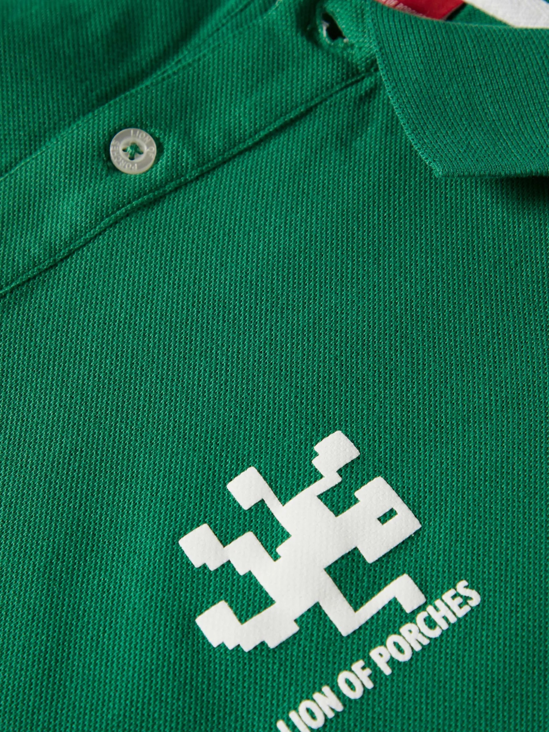 Polo piqué slim fit em algodão