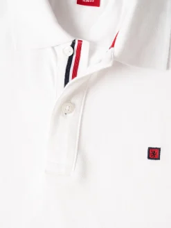 Polo piqué slim fit em algodão