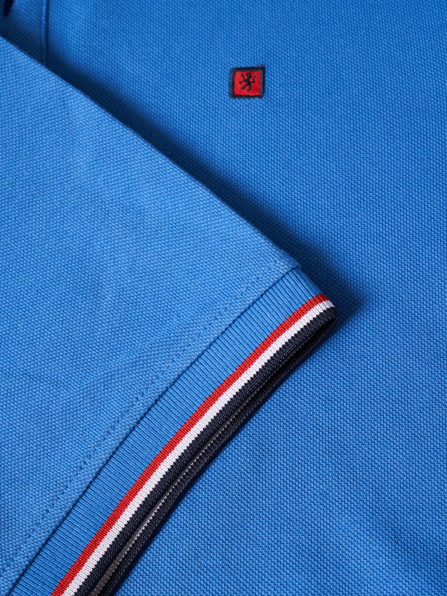 Polo piqué slim fit em algodão