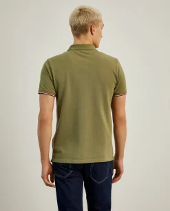 Polo piqué slim fit em algodão