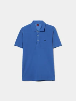 Polo piqué slim fit garment dye