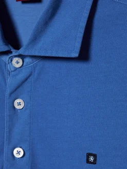 Polo piqué slim fit garment dye