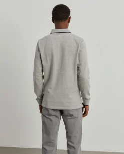 Polo piqué slim fit manga comprida