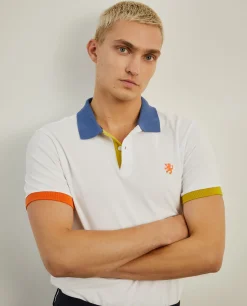 Polo piqué slim fit multicolor