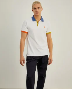 Polo piqué slim fit multicolor