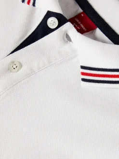 Polo piqué slim fit tricolor