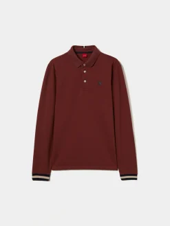 Polo regular fit de manga comprida