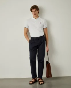 Polo slim fit 100% algodão