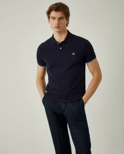 Polo slim fit 100% algodão