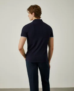 Polo slim fit 100% algodão