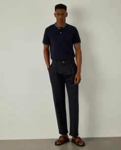 Polo slim fit 100% algodão