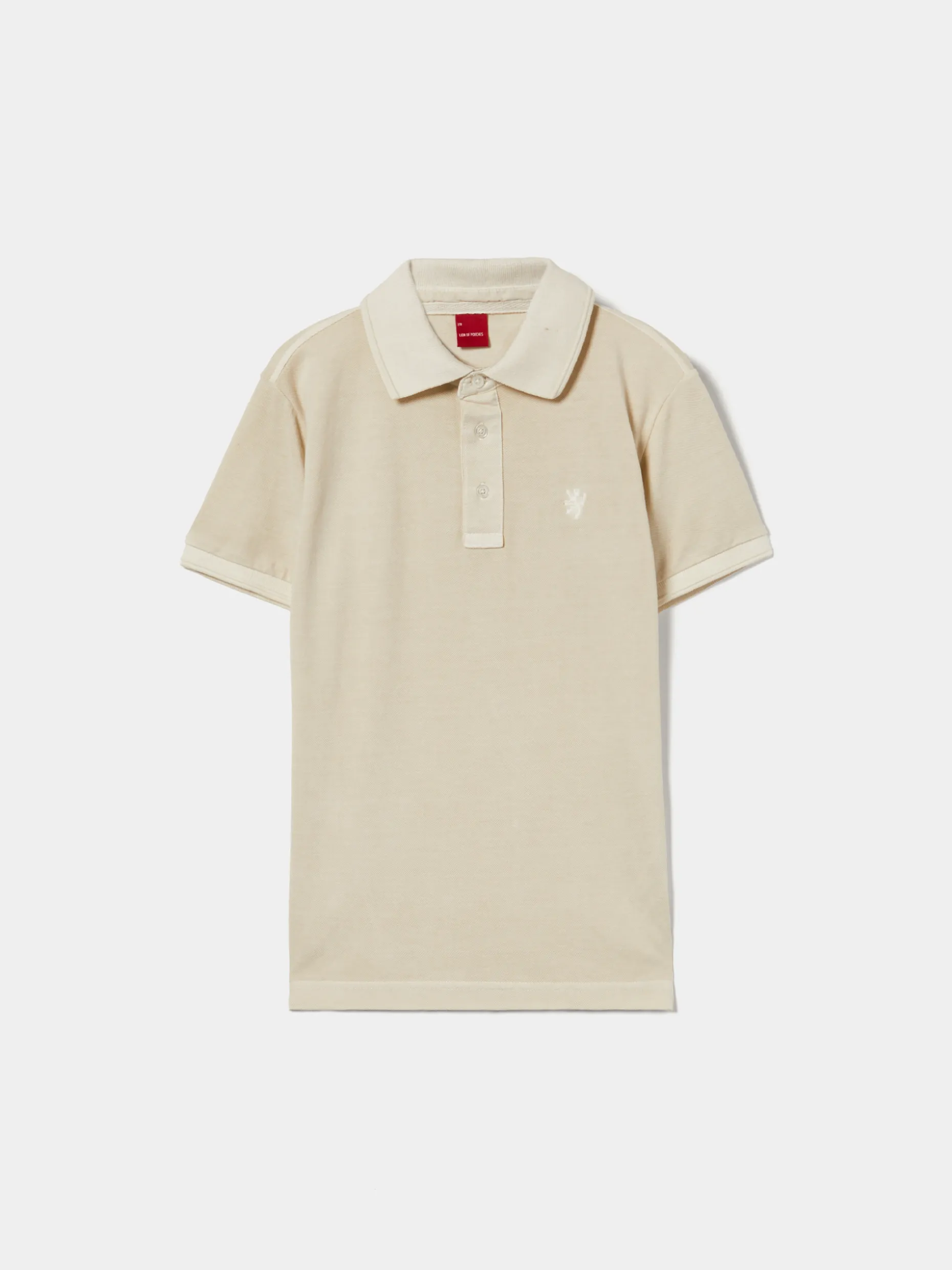 Polo slim fit de algodão