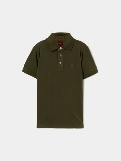 Polo slim fit de algodão
