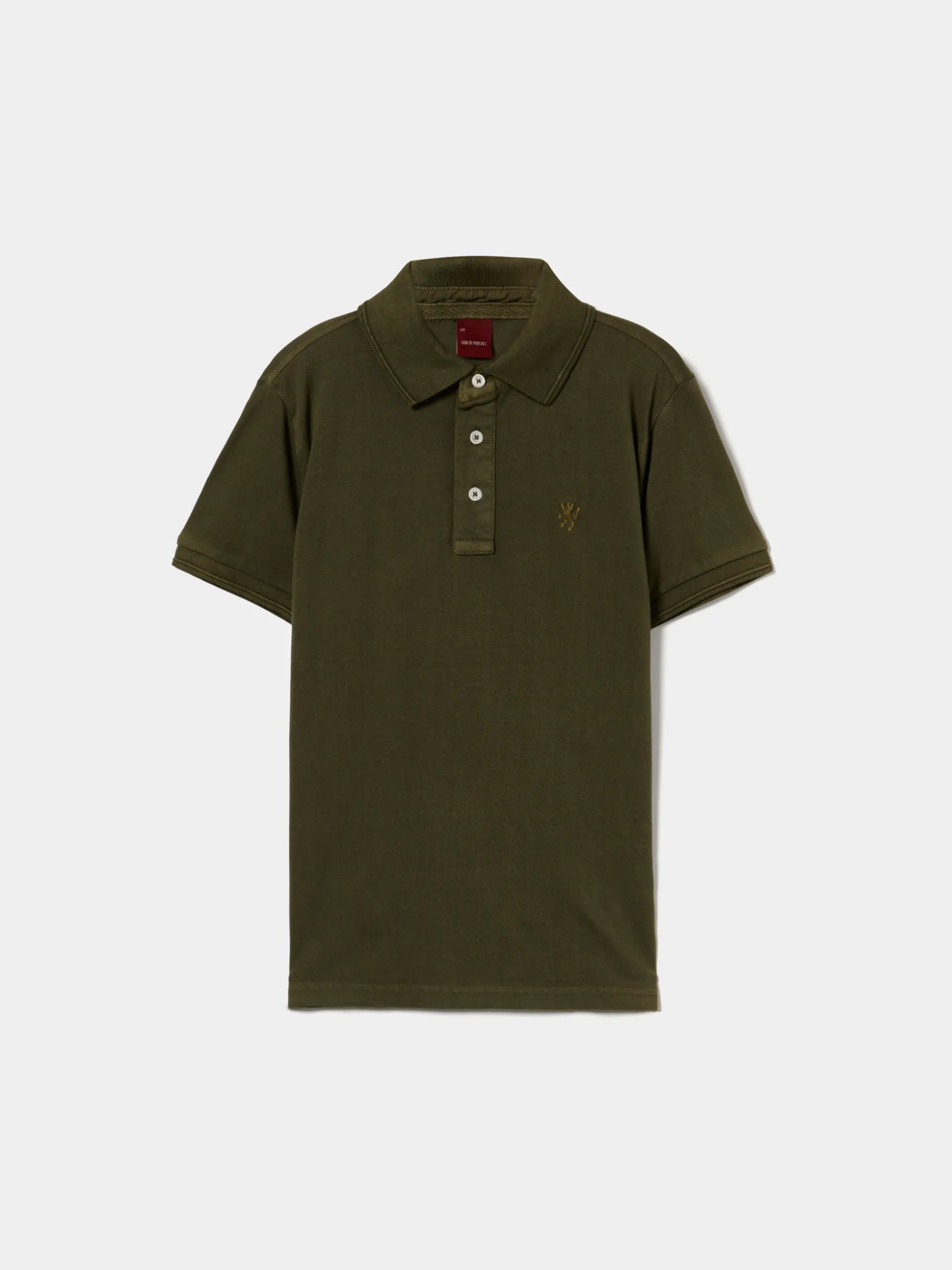 Polo slim fit de algodão