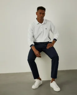 Polo slim fit de manga comprida