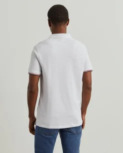 Polo slim fit em algodão