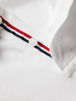 Polo slim fit em algodão