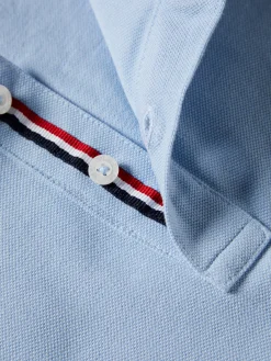 Polo slim fit em algodão