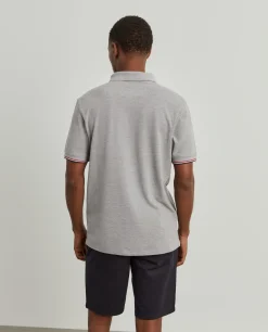 Polo slim fit em algodão