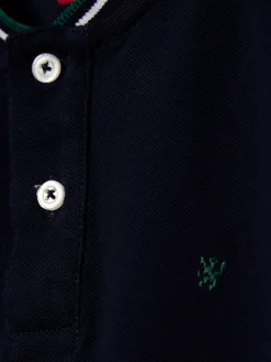 Polo slim fit em algodão