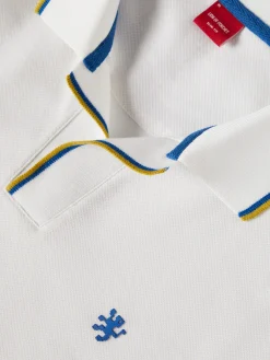 Polo slim fit sem botões