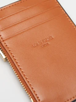 Porta-cartões combinado com monograma