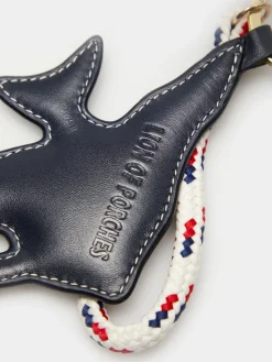 Porta-chaves peixe 100% pele