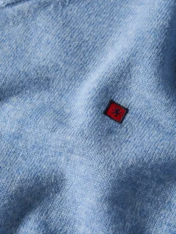 Pullover de lã decote em bico