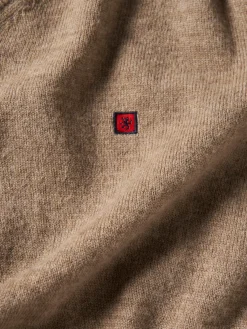 Pullover de lã decote em V