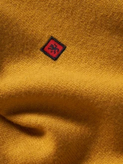 Pullover decote em V algodão e caxemira