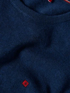 Pullover decote redondo em lã