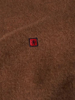 Pullover decote redondo em lã