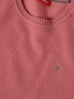 Pullover decote redondo em lã